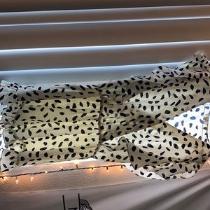 Dalmatian silk romper